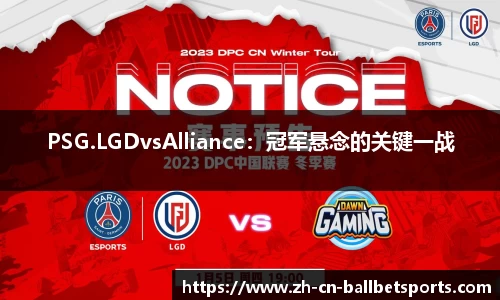 PSG.LGDvsAlliance：冠军悬念的关键一战